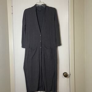 Barefoot Dreams Cozychic Ultra Lite Long Cardigan Duster gray xs